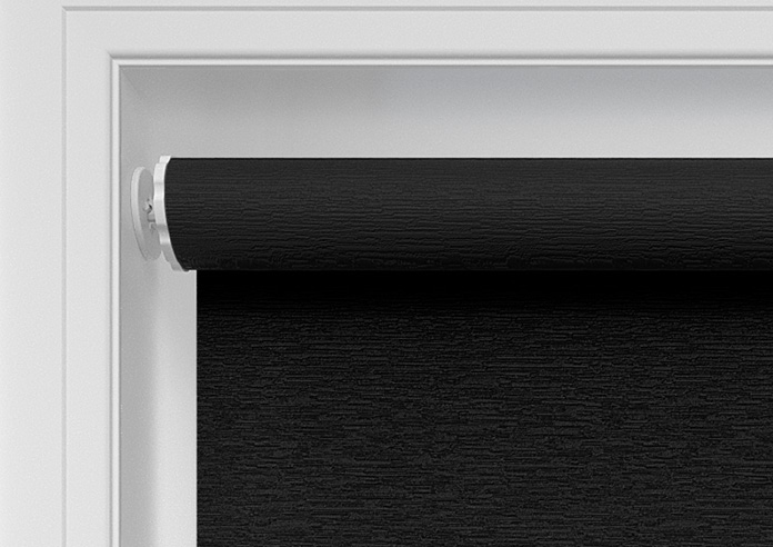 Toulouse (Blackout), Textured Black - Twist&Fit Roller Blind - Image 10
